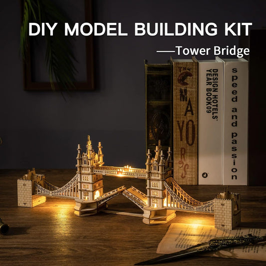 3D Wooden Puzzle London Tower Bridge STEM Kit
