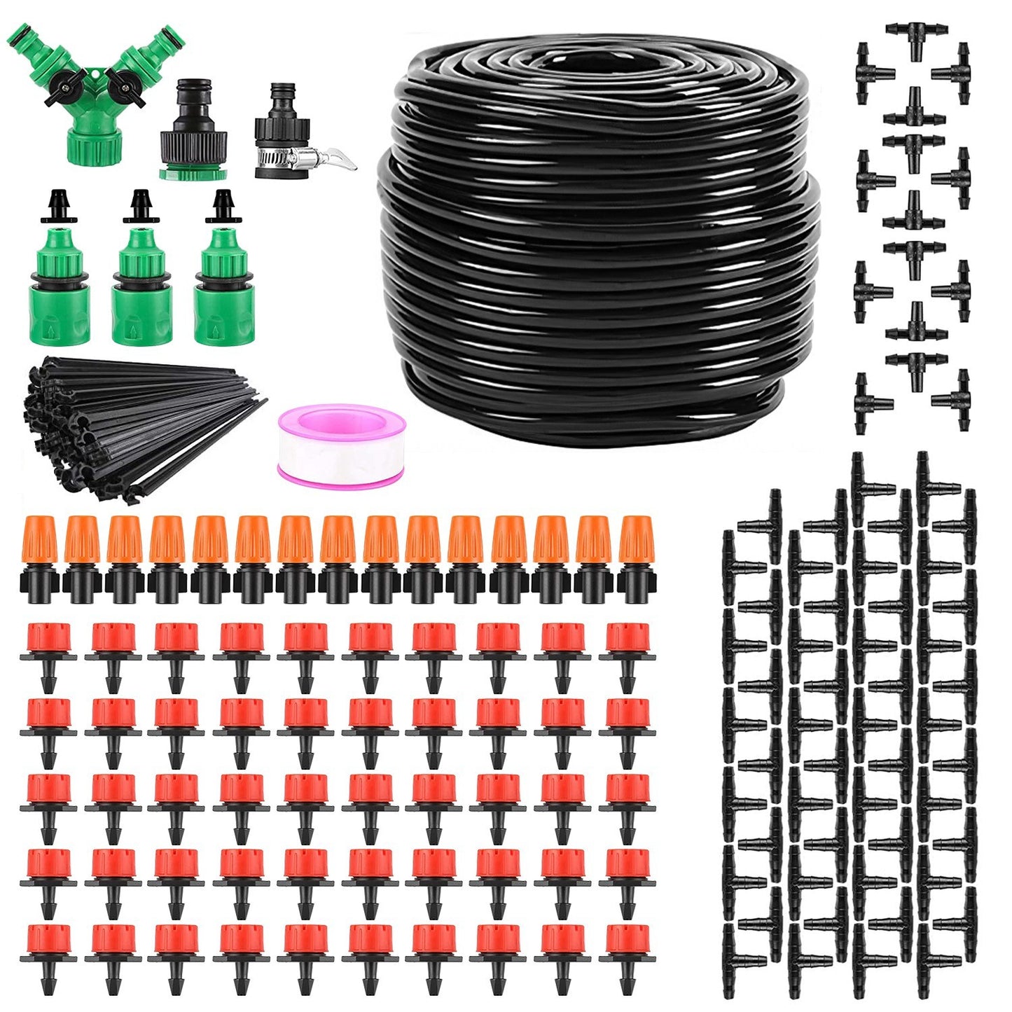 164FT Drip Irrigation Kit Automatic Garden I