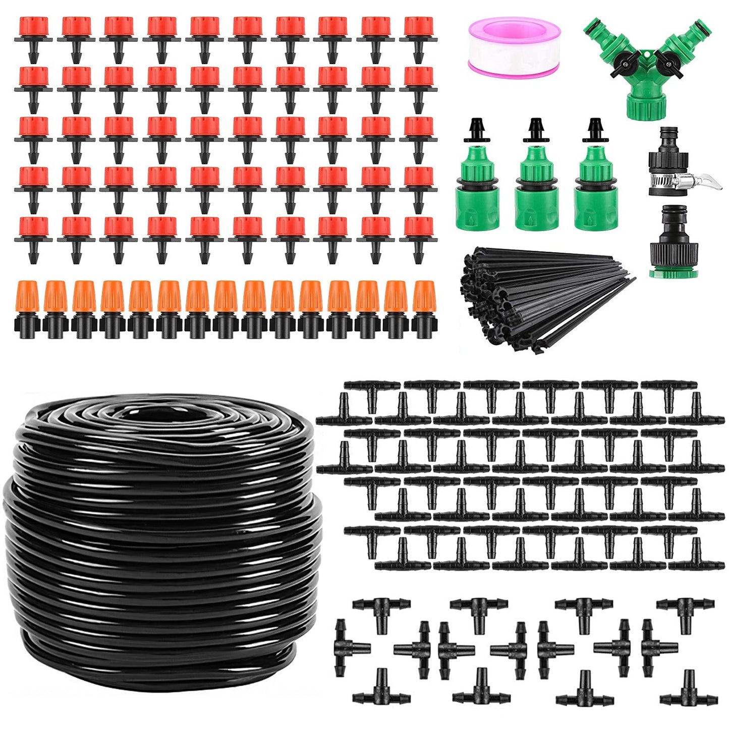 164FT Drip Irrigation Kit Automatic Garden I