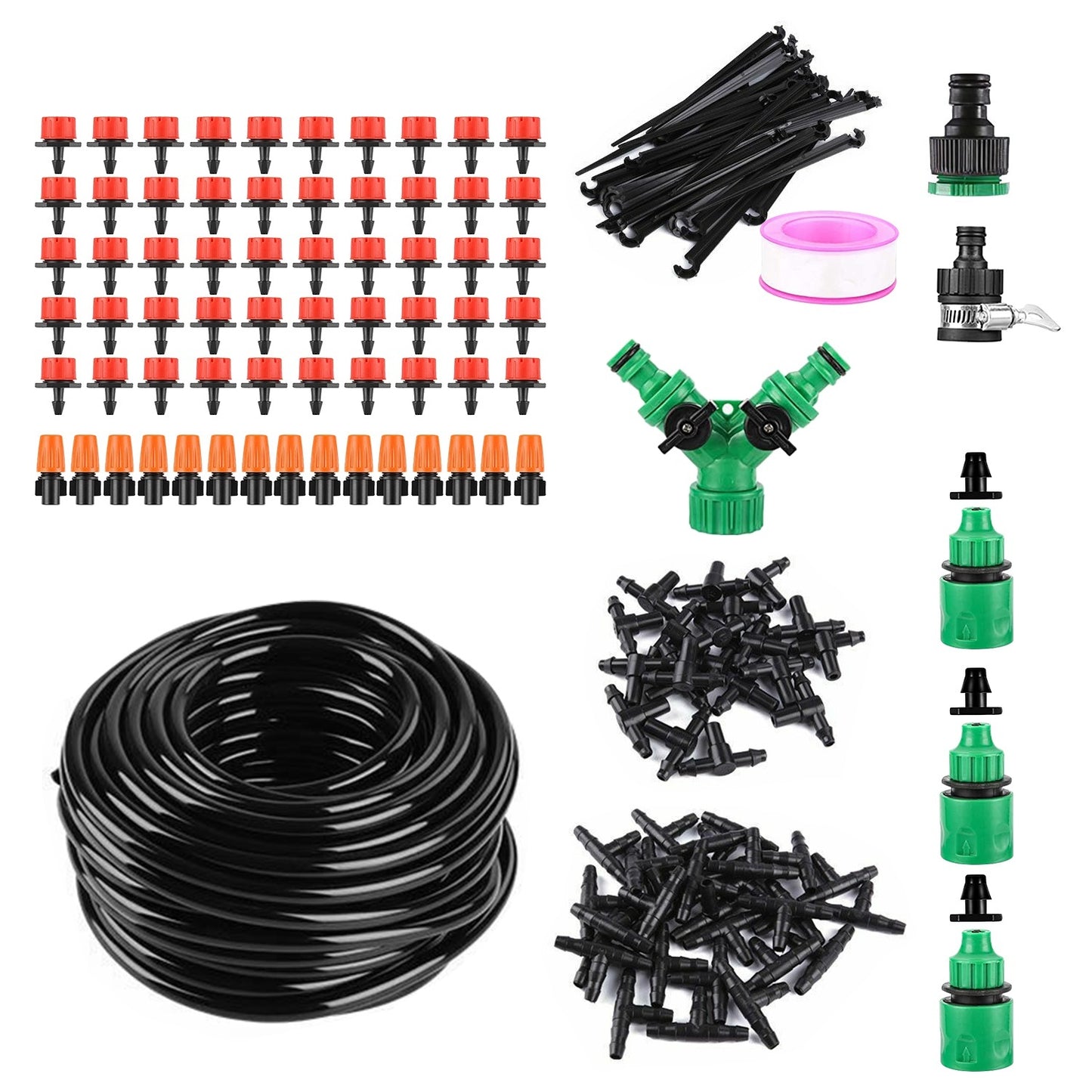164FT Drip Irrigation Kit Automatic Garden I