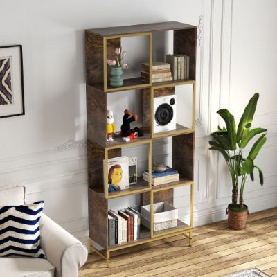 4-Tier Industrial Bookcase