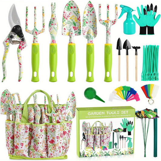Garden Tool Set, 6pcs Heavy Duty Aluminum Gardening Hand Tools Kit