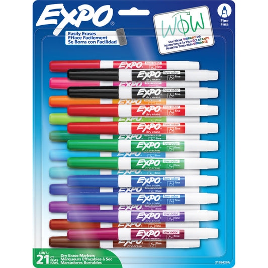 21CT EXPO DRYERASE FINE TIP MARKERS