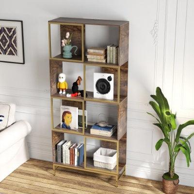 4-Tier Industrial Bookcase
