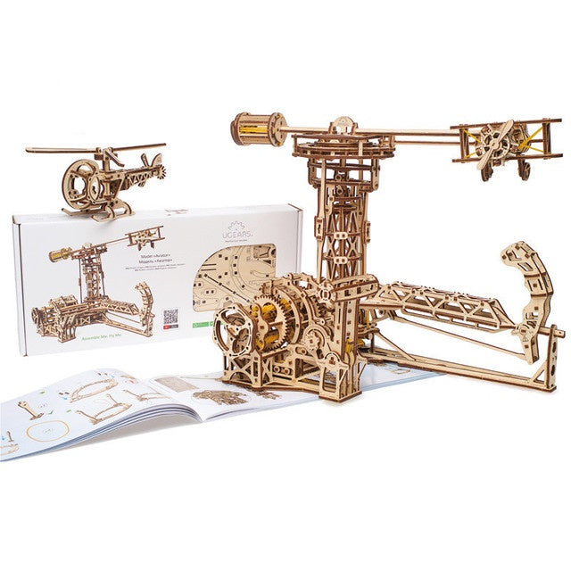 Wooden Plane In Flight STEM puzzle