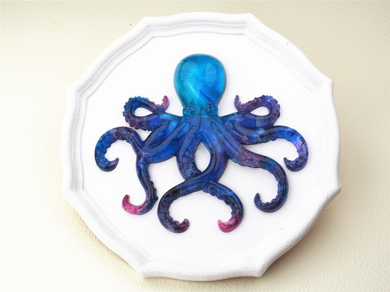 Diy Epoxy Resin Crystal Epoxy Ocean Octopus Mirror Silicone Mold