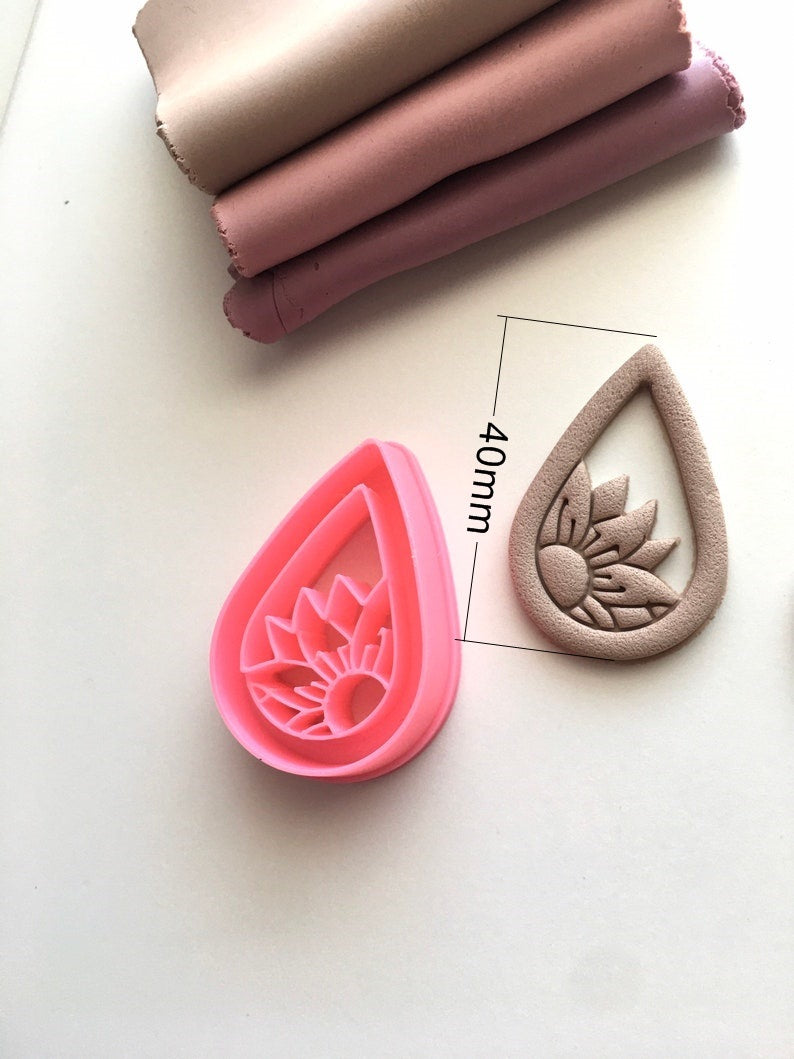 Embossed Handmade Clay Soft Clay Diy Earring Mold craft