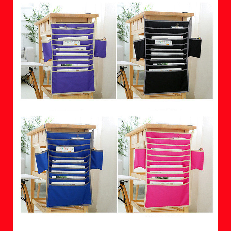 Desk Large Capacity Book Storage Hanging Bag