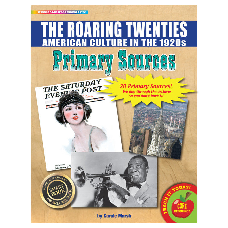 PRIMARY SOURCES ROARING TWENTIES HISTORY BOOK