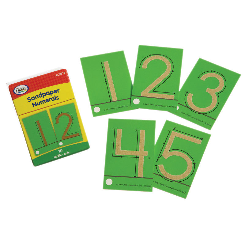 TACTILE SANDPAPER NUMERALS SENSORY