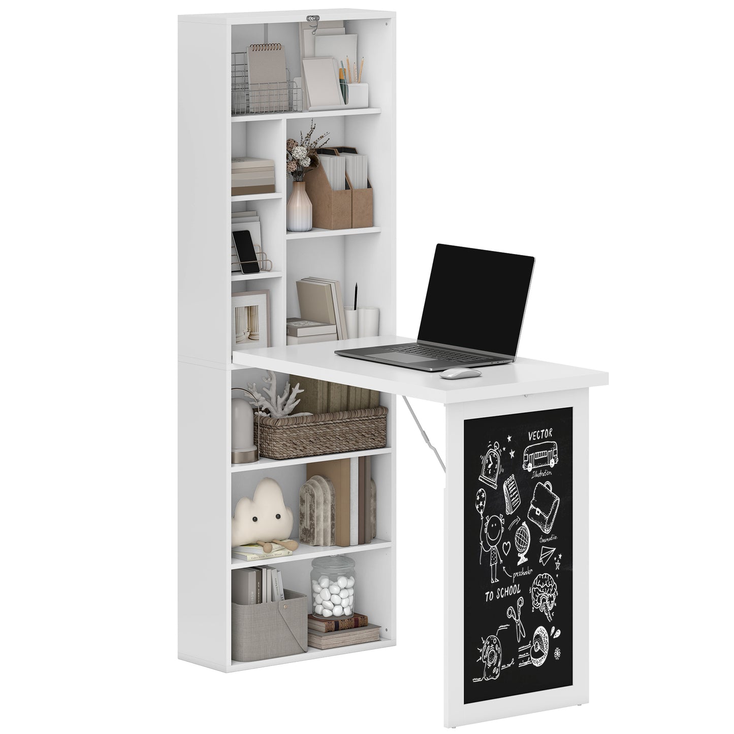 Fold Down Convertible Writing Table