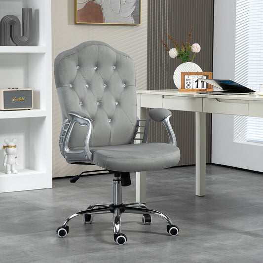 Velvet Office Chair Desk Chair with 360 Degree Swivel