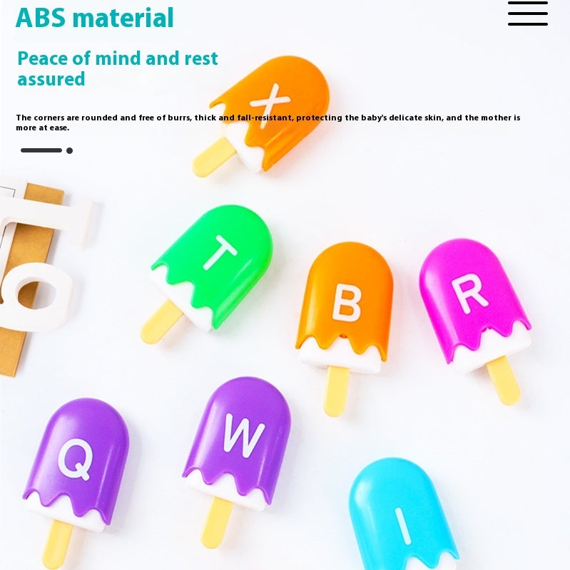 Popsicle Letters or Numbers Learning Matching Kits