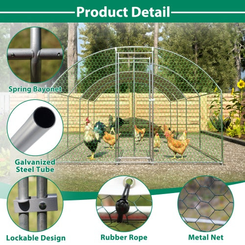 X-Large Chicken Coop Metal Chicken Track