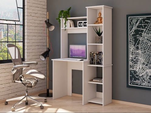 Simple Desk, Five Shelves