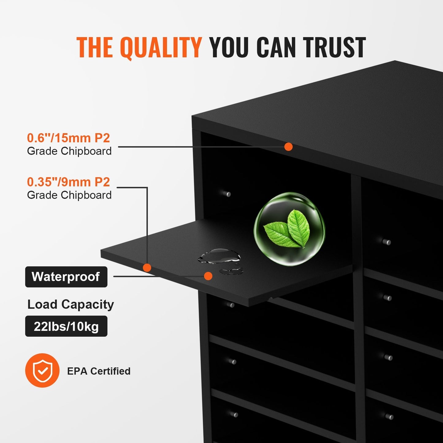 VEVOR Wood Literature Organizer