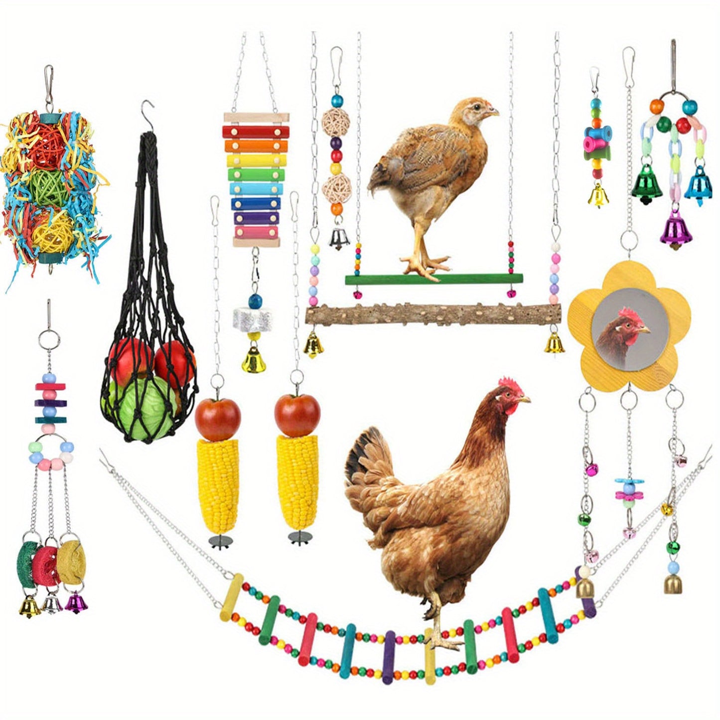 13-Piece Interactive Chicken Coop Playset