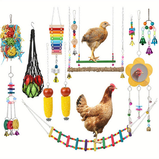 13-Piece Interactive Chicken Coop Playset