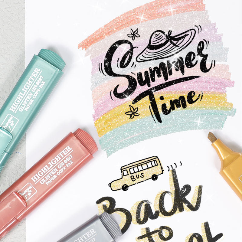 Metallic Highlighter Marker Set