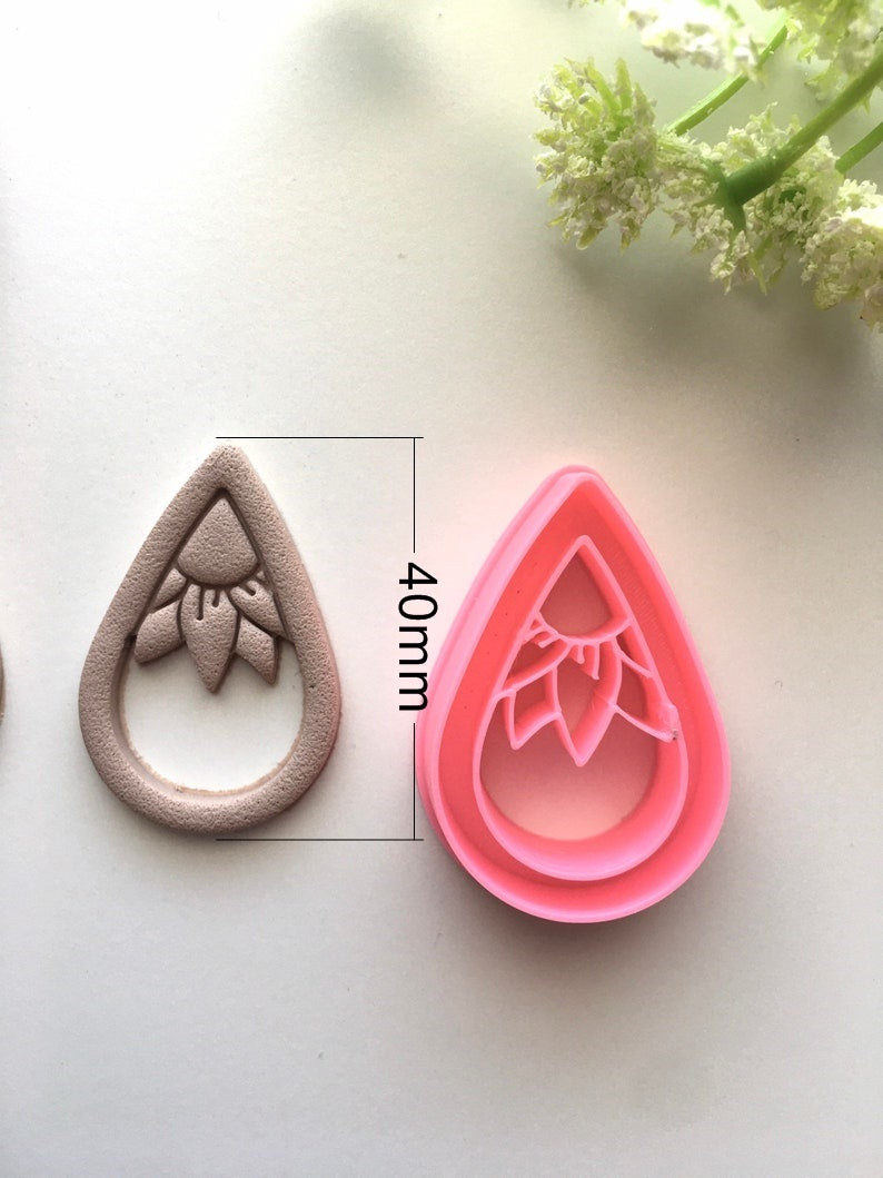 Embossed Handmade Clay Soft Clay Diy Earring Mold craft