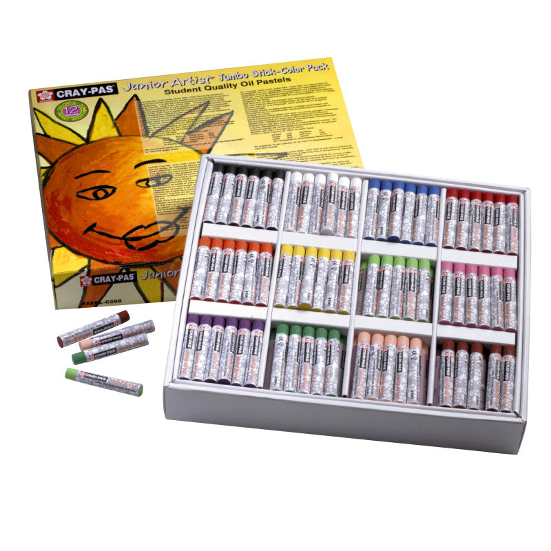 JUNIOR ARTIST OIL PASTEL 288CT JUMBO SIZE 12 COLORS