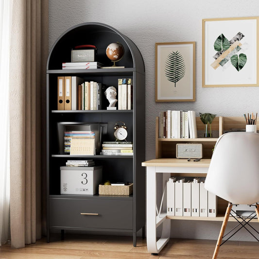Metal Arched Bookshelf