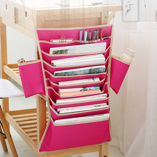 Desk Large Capacity Book Storage Hanging Bag