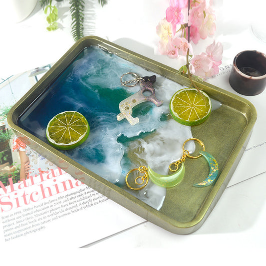 Diy Epoxy Mold Square Thickness Plate Mold