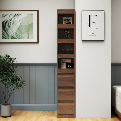Modern Wooden Tall Bookshelf