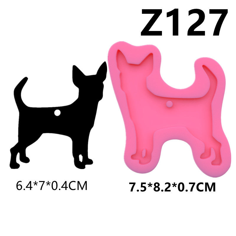 Mirror Crystal Epoxy Resin Keychain Mould