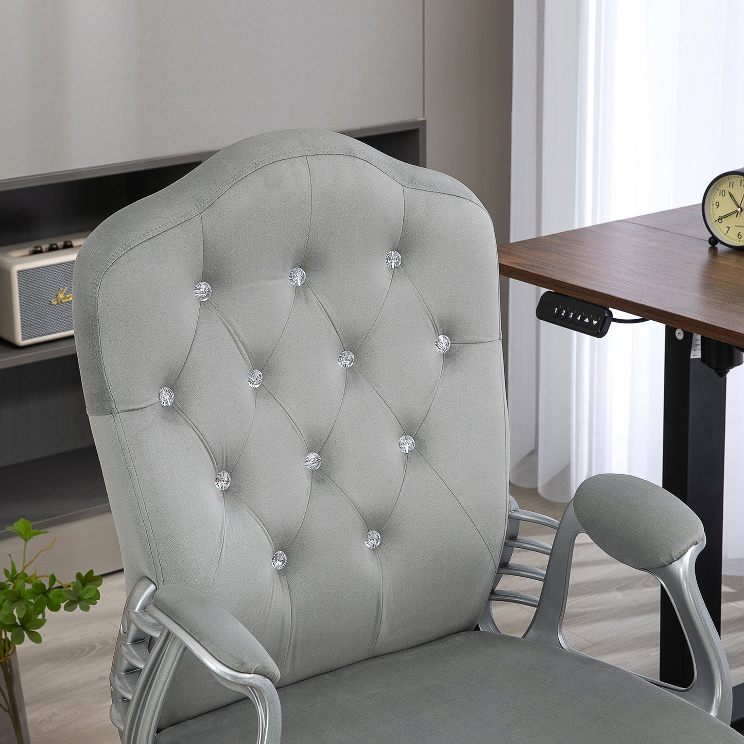Velvet Office Chair Desk Chair with 360 Degree Swivel