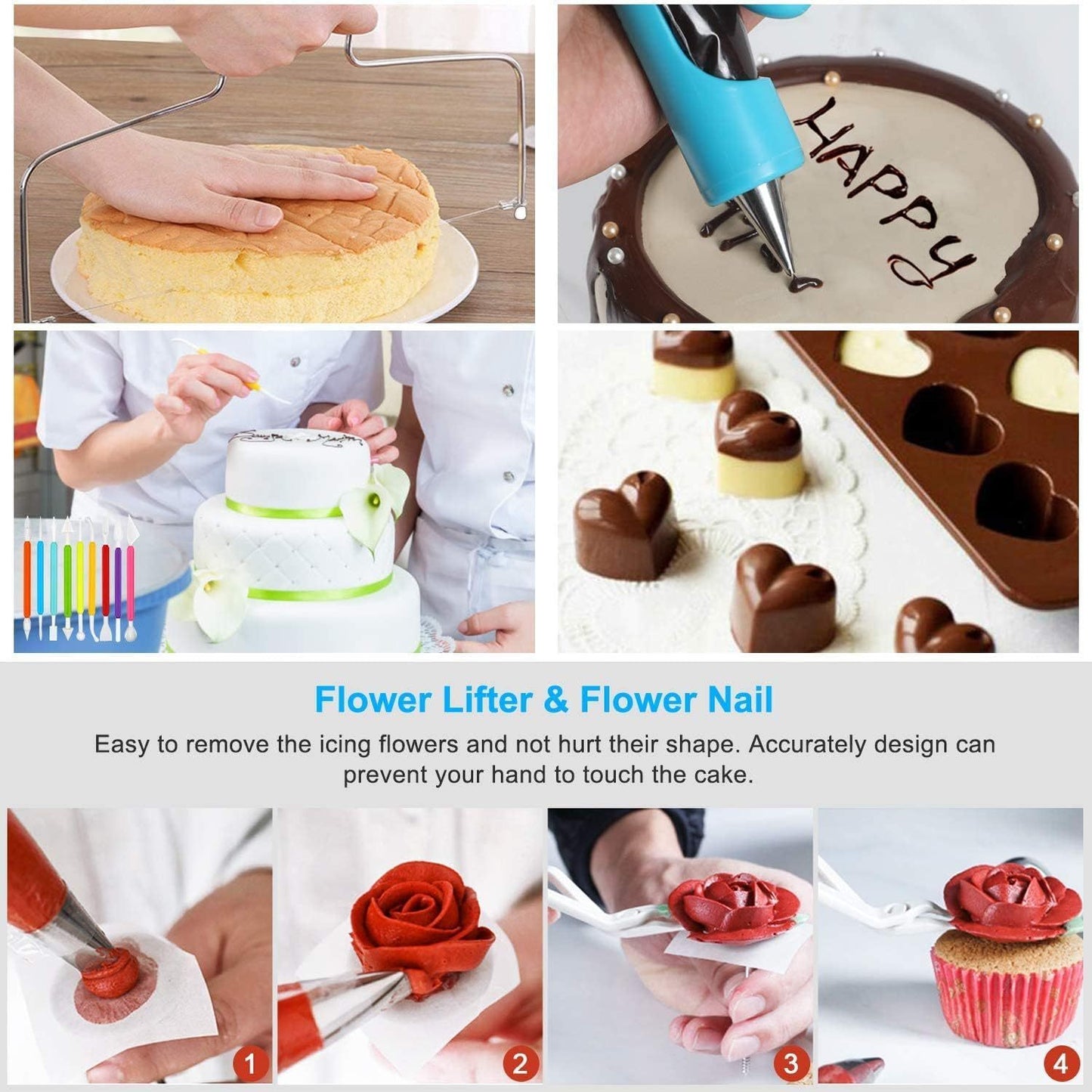 398PCS Cake Baking & Decorating Kit,