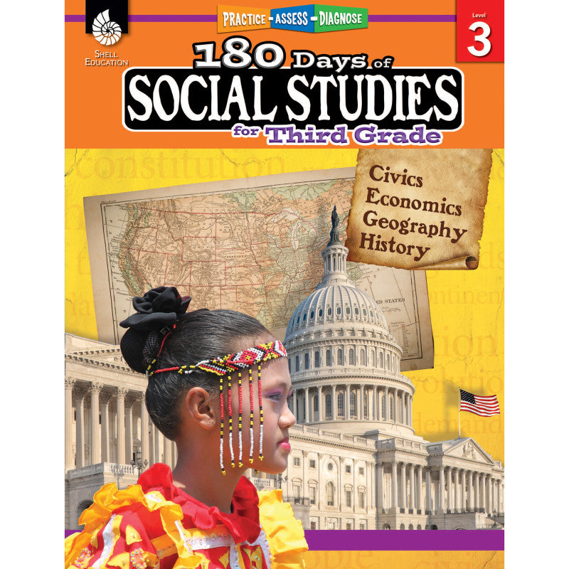 180 DAYS OF SOCIAL STUDIES GR 3 HISTORY BOOK