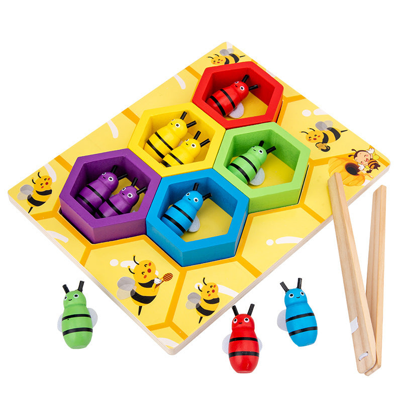 Montessori Learning aid clip bee