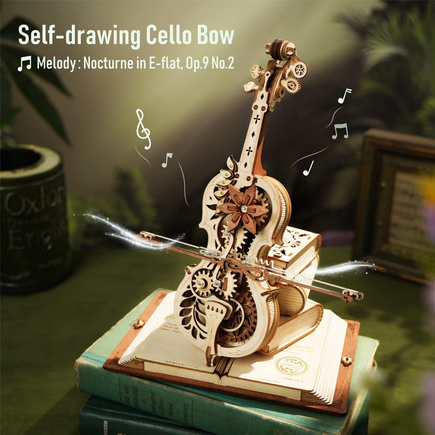 Robotime ROKR Magic Cello Mechanical Music Box