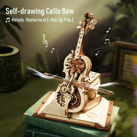Robotime ROKR Magic Cello Mechanical Music Box