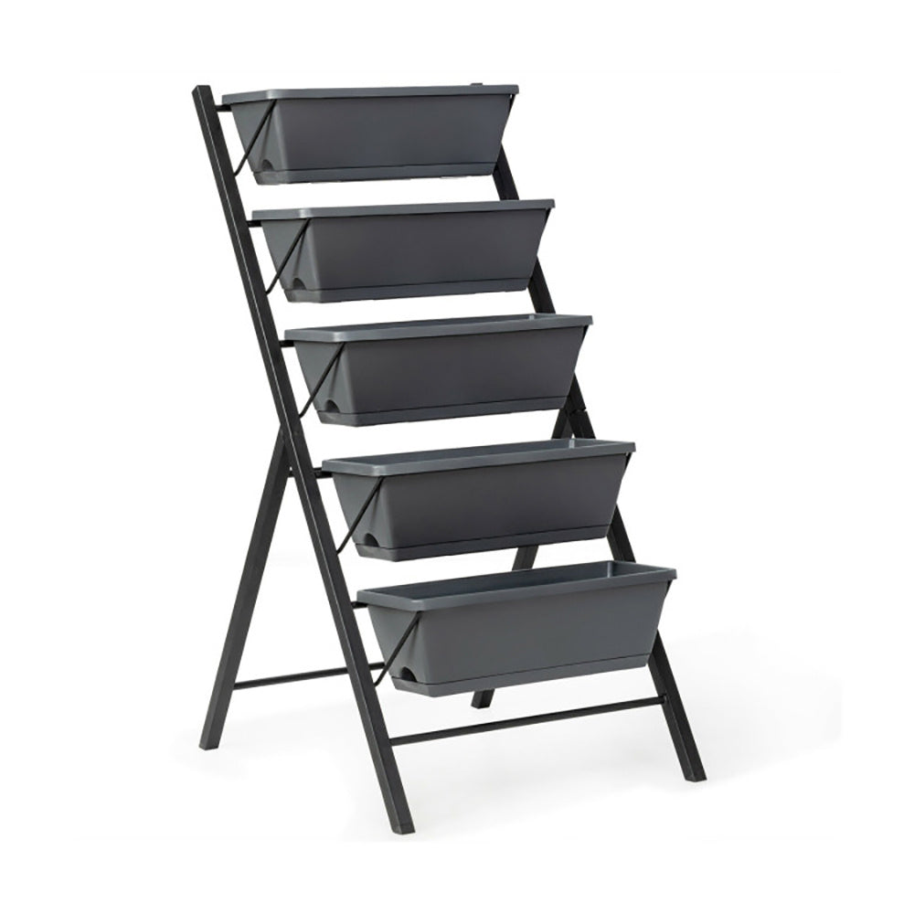 5-Tier Raised Garden Bed With Water Drainage