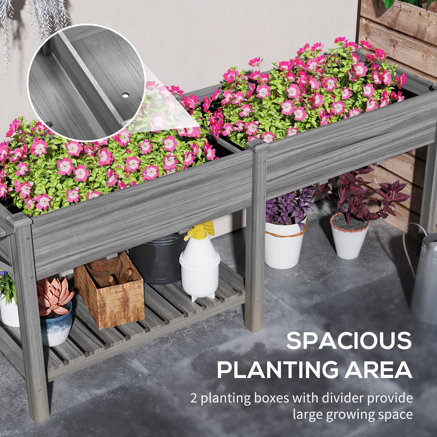 Wood Raised Garden Box