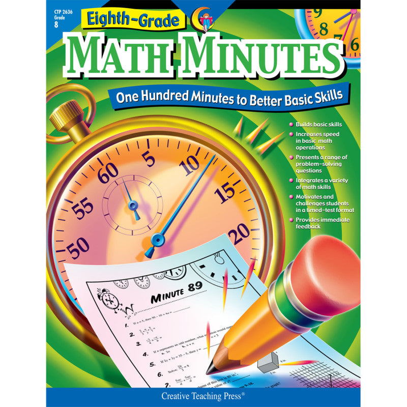 MATH MINUTES - 8TH GR BOOK