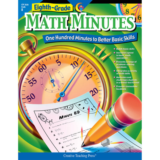 MATH MINUTES - 8TH GR BOOK