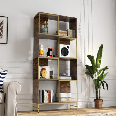 4-Tier Industrial Bookcase