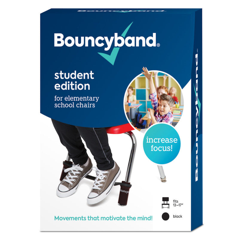 BOUNCY BANDS FOR CHAIRS BLACK FITS 13-17IN WIDE CHAIRS Sensory