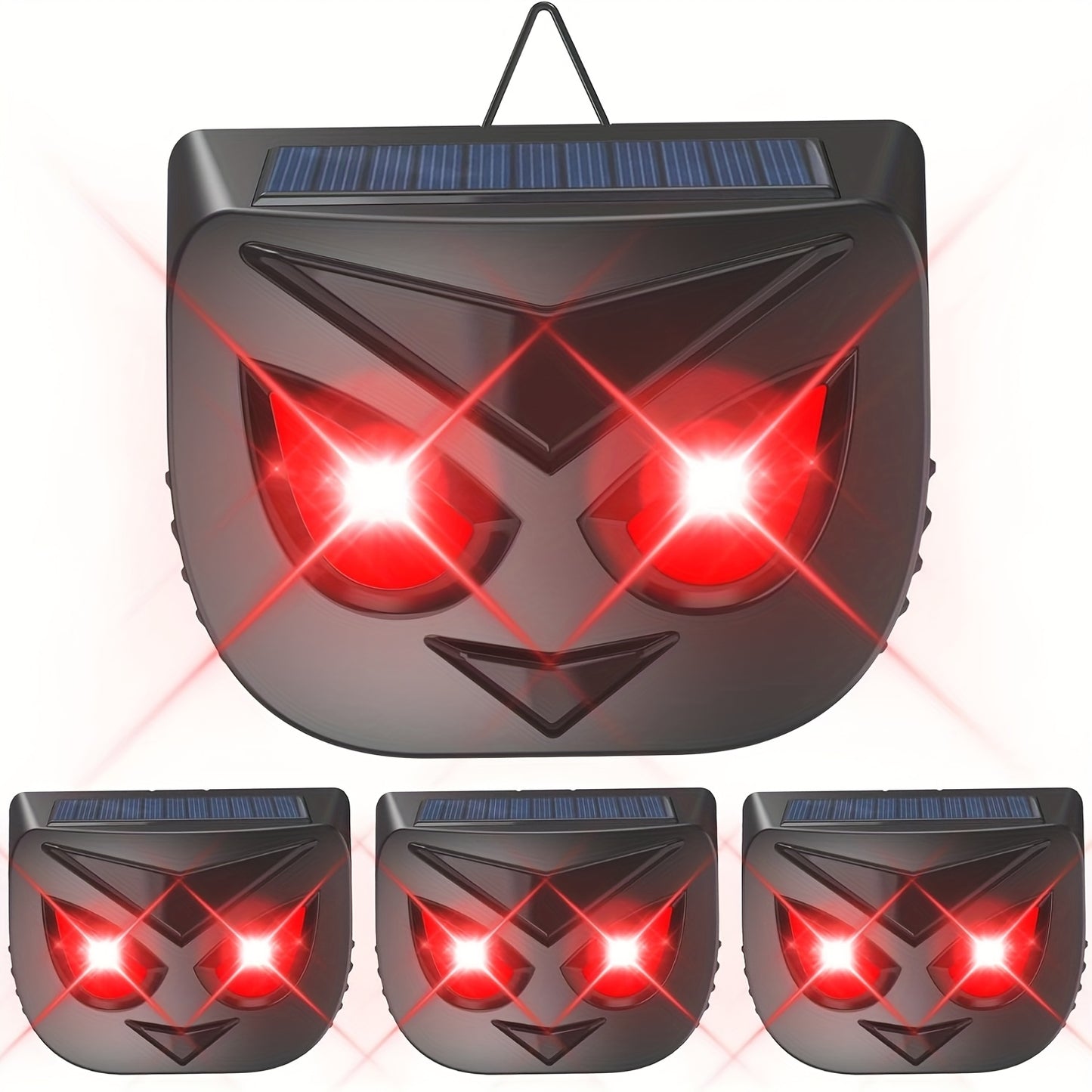 4 Pack Solar Outdoor Predator Lights for Chicken Coop