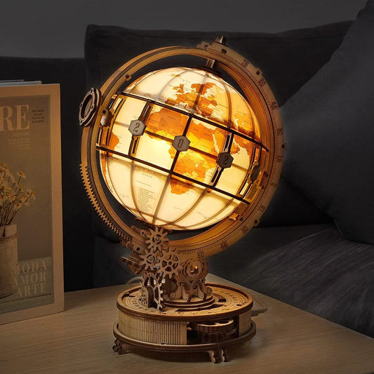 Luminous Globe 3D Wooden Puzzle STEM Kit