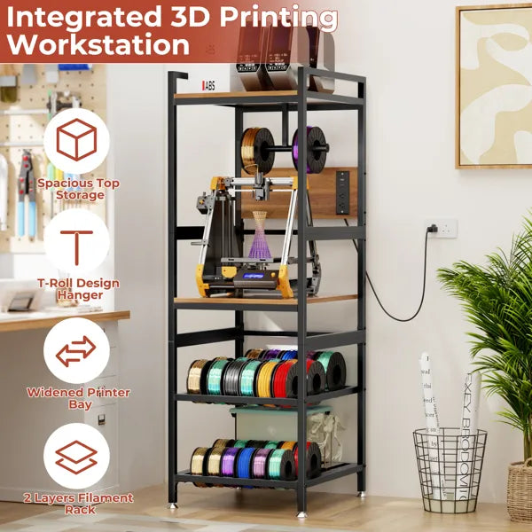 3D Printer Stand With Filament Storage,