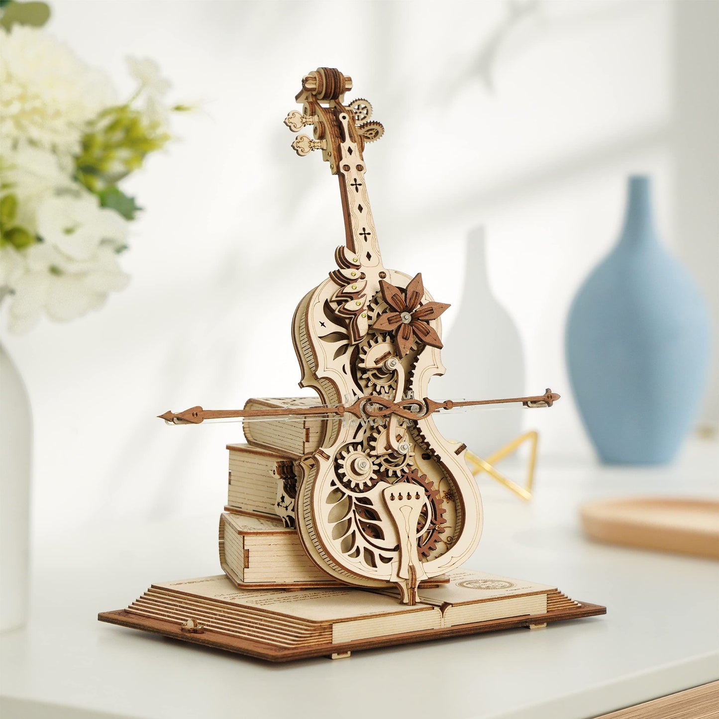Robotime ROKR Magic Cello Mechanical Music Box