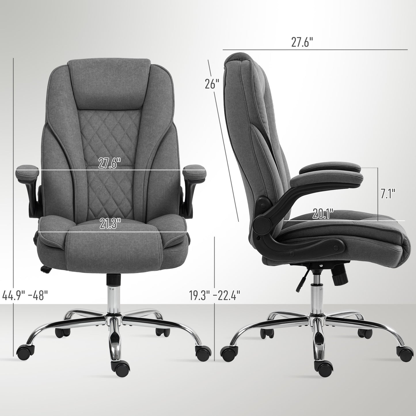 Desk Chair With Flip-up Armrest