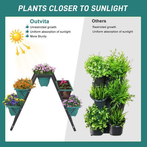 5 Floors Trapezoidal Planting Pots