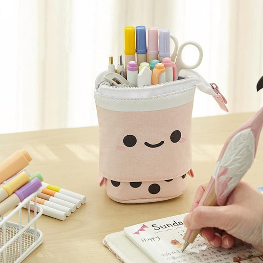 Boba Pen Holder Stationery Storage Bag