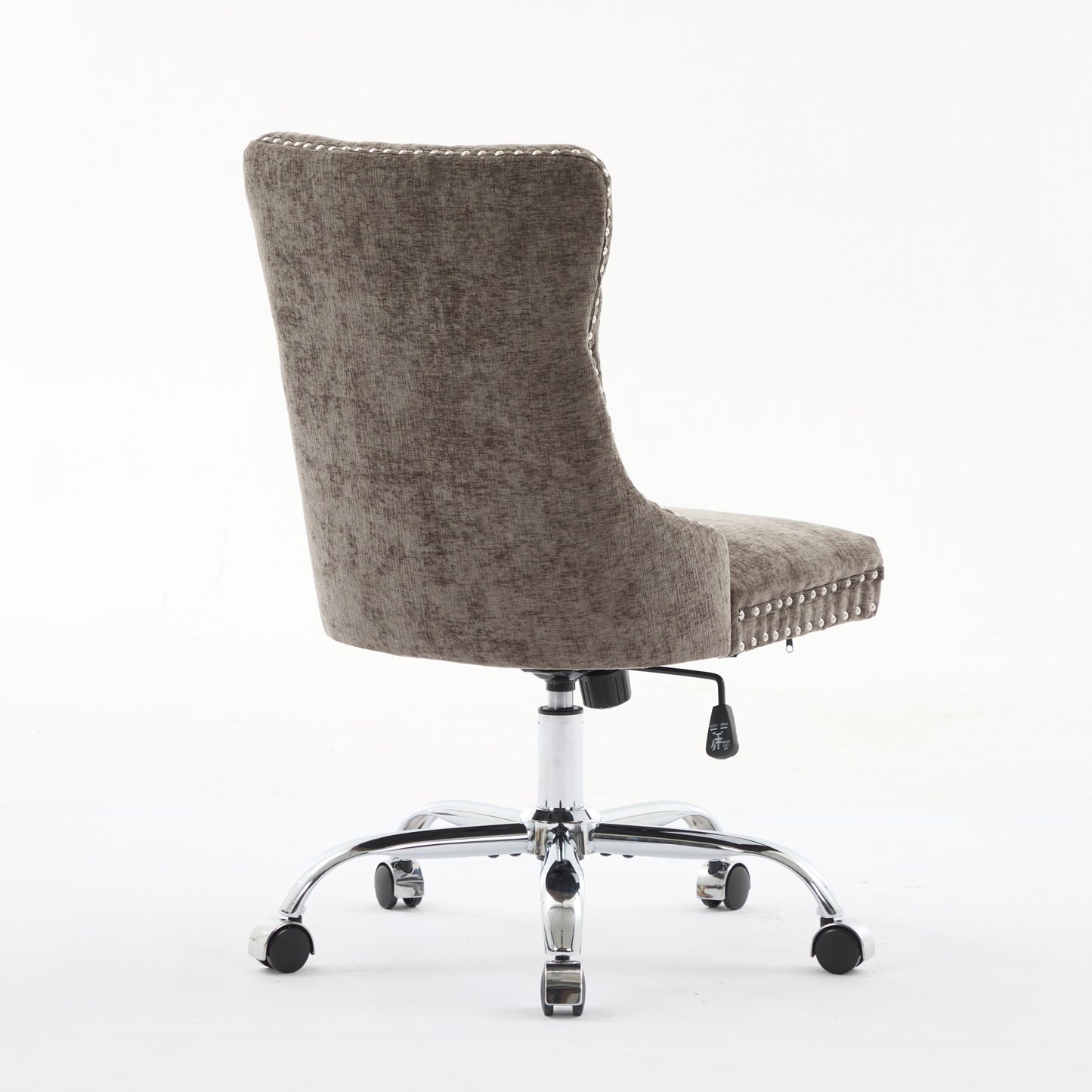 Modern Chenille Upholstered Tufted Button Home Office Chair